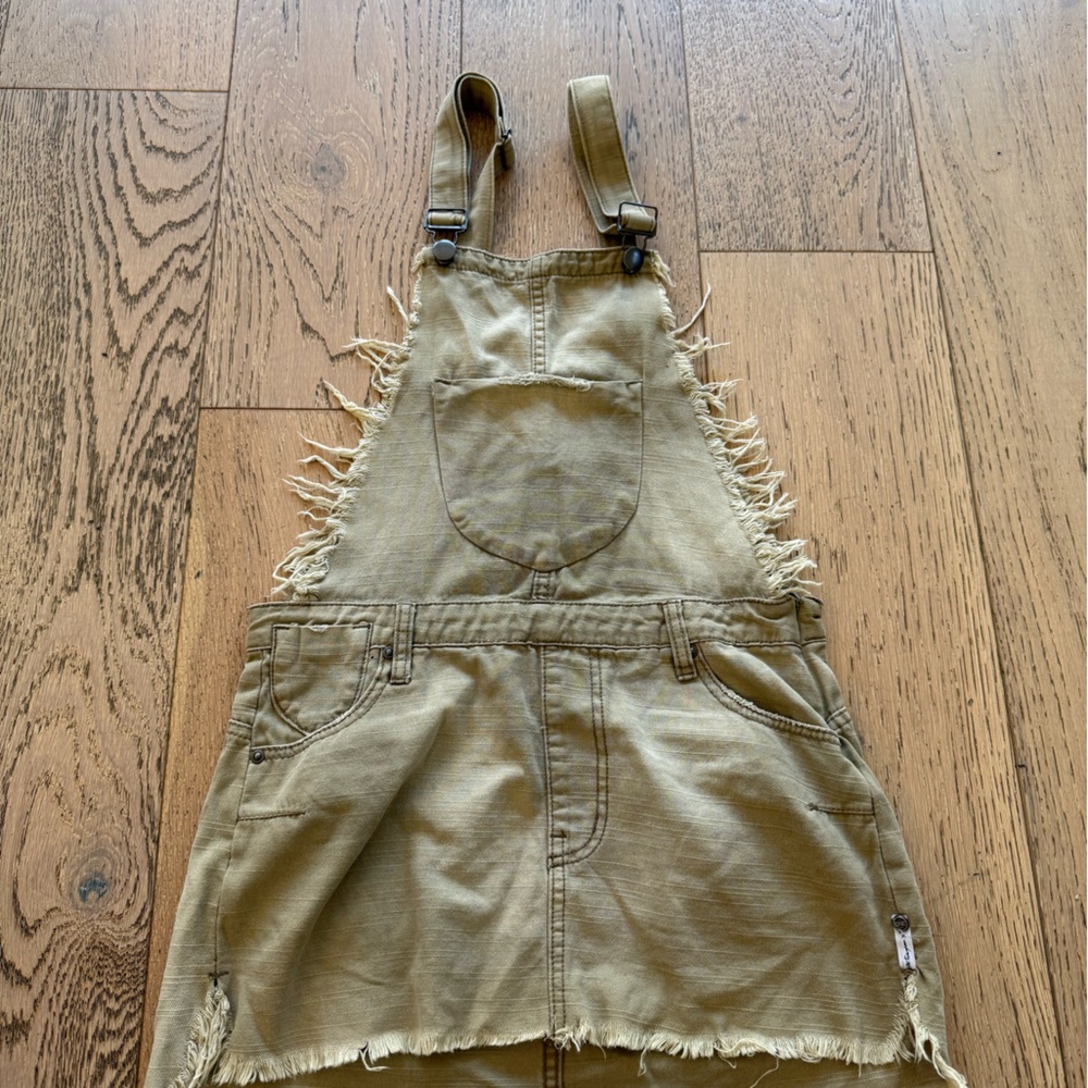 One Teaspoon Tan Utility Dress with Adjustable Straps size xs